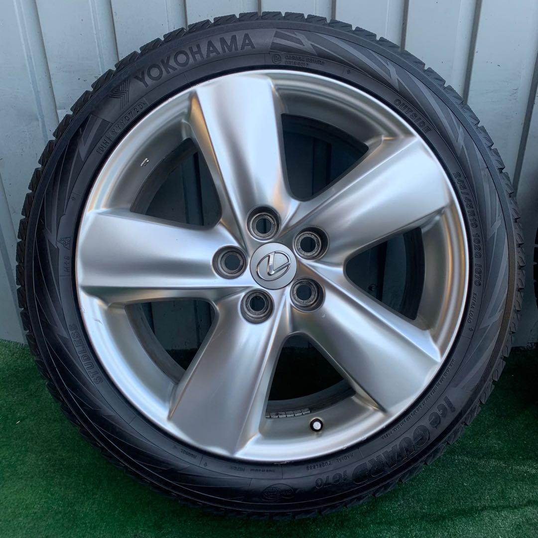 レクサスLS460 LS600純正19インチホイール ヨコハマスタッドレスタイヤ