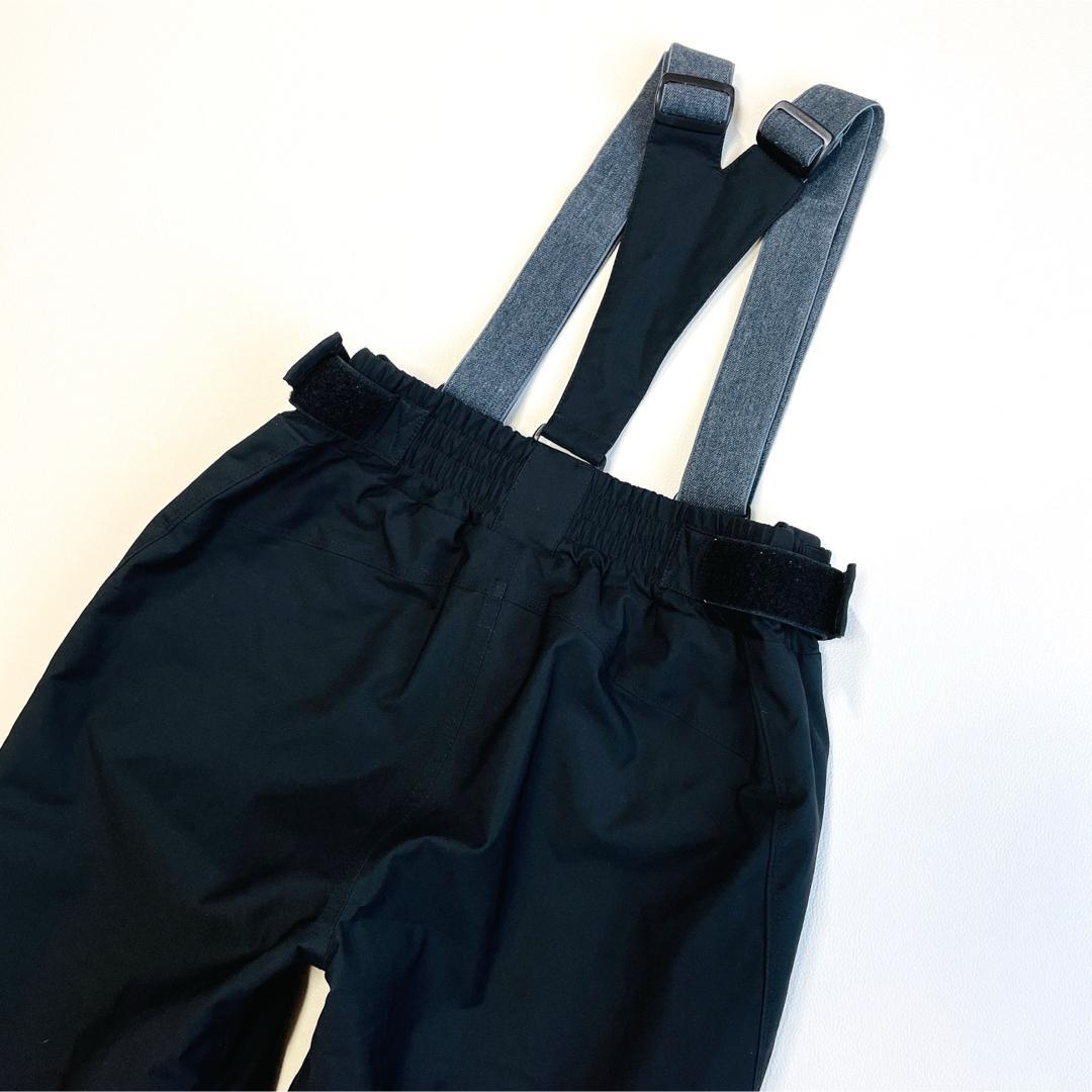 6647【美品】デサント　ビブパンツ　スキーウェア　中綿入り　ヒートナビ　黒