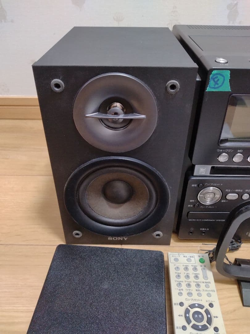 ④美品SONY CD・MD・カセットデッキ コンポ cmt-m35wm ソニー