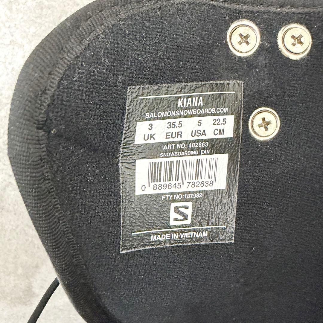 SALOMON KIANA スノーボード ブーツ 22.5cm ブラック