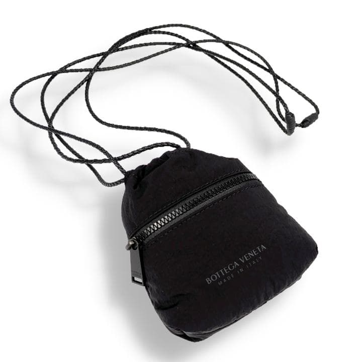 【極美品】ボッテガ ヴェネタ 巾着 ミニ ショルダーバッグ ポーチ ナイロン