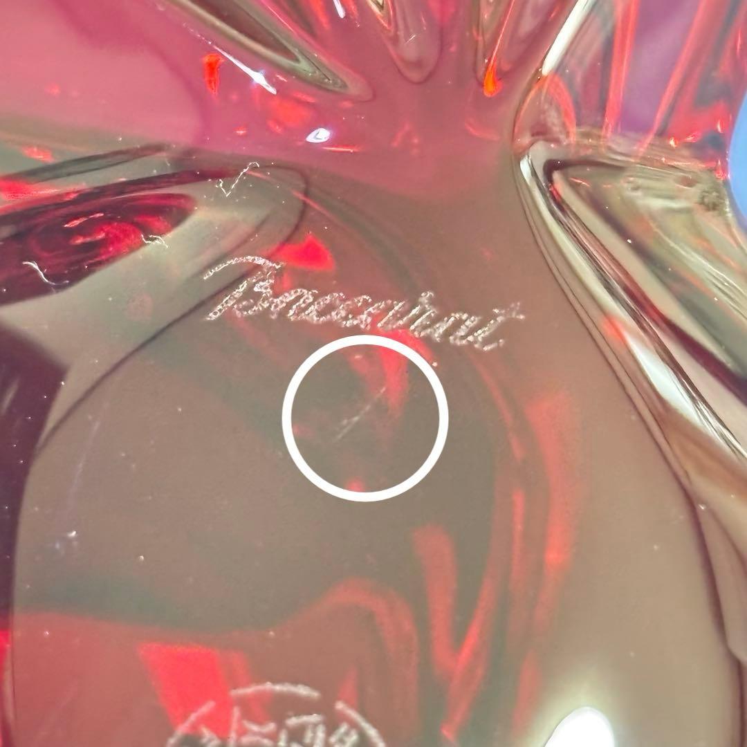 Baccarat バカラ ハトツガイ レッド フィギュリン