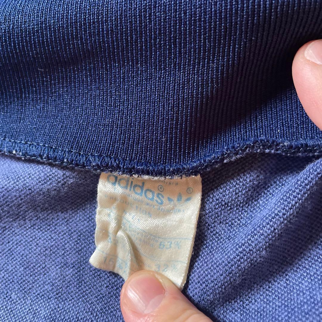 80s 古着adidas チュニジア トラックジャケット トレフォイルロゴ