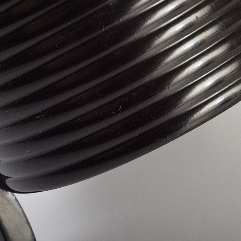 茶道具　黒漆　老松蒔絵　足付に段丸重　重箱　時代箱　C　8893