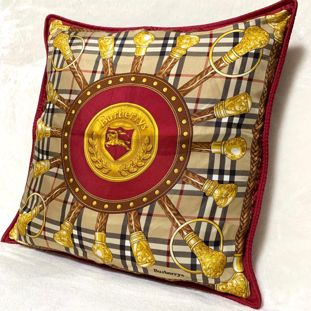 クッションカバー VINTAGE BURBERRY ITALY CUSHION COVER