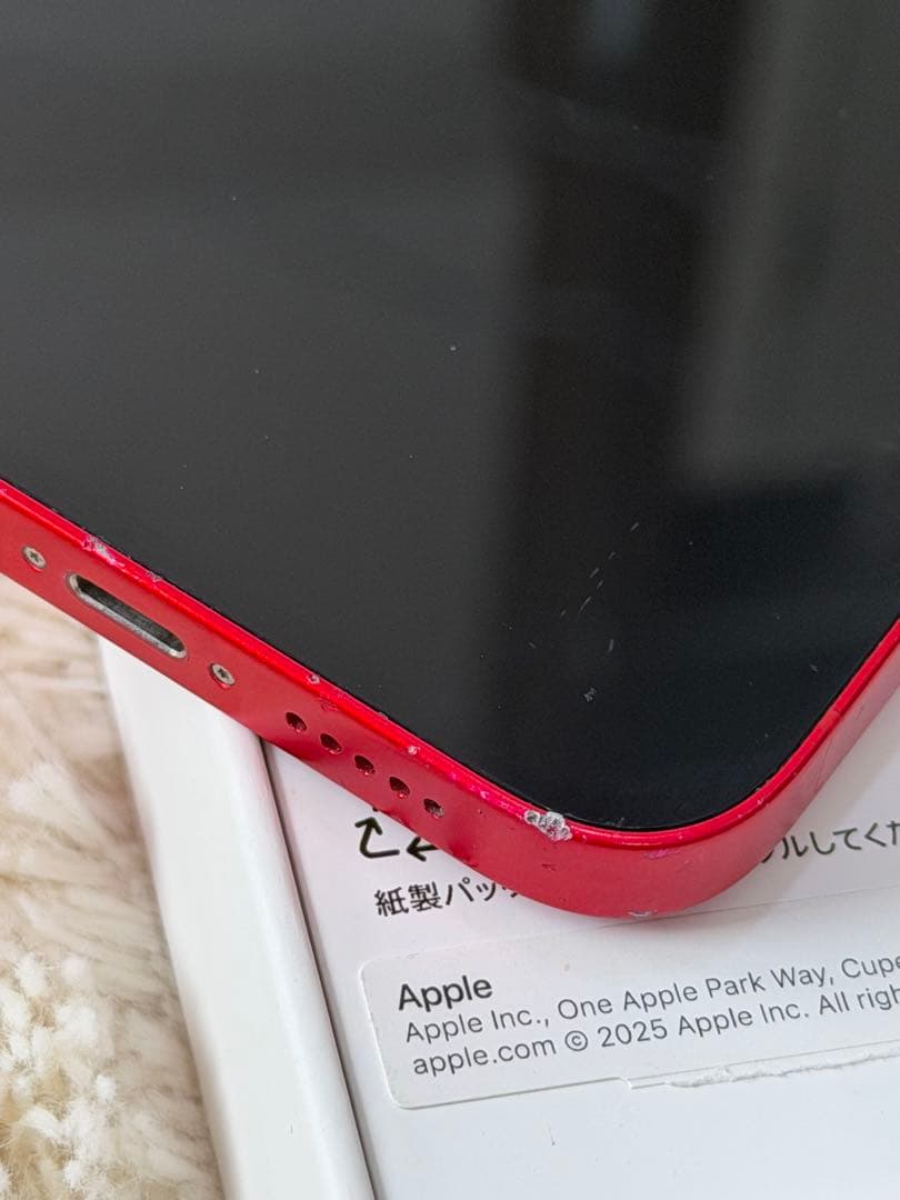 iPhone 14 レッド 128GB 本体のみ バッテリー80%