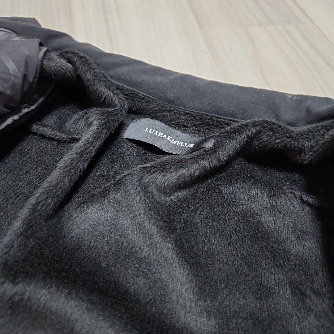 新品未使用☆LUXEAKMPLUS☆ゴルフサイドロゴ中綿セットアップM黒白