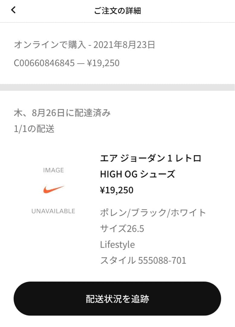 NIKE AIR JORDAN1 HIGH OG パラン　エアジョーダン1ハイ