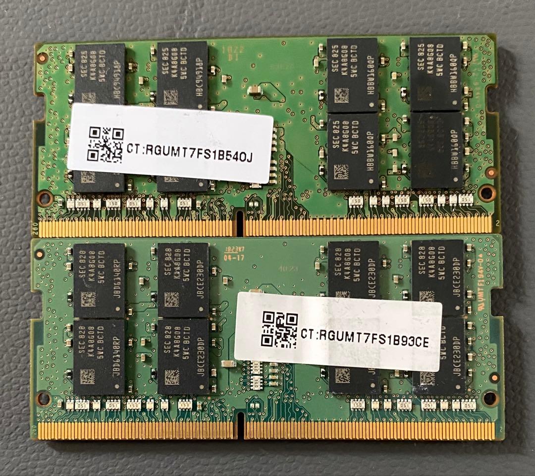 Samsung DDR4 (16GBx2) メモリ 2666MHz 32GB