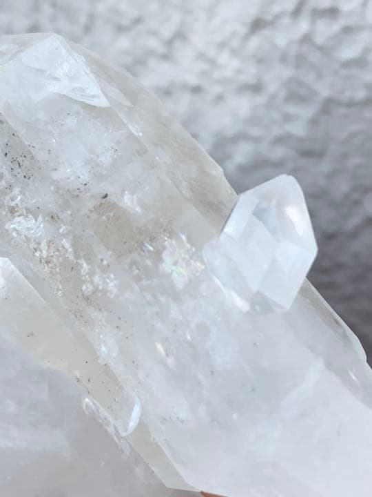 天然石　チタニウムインクォーツ　原石　クラスター　A68