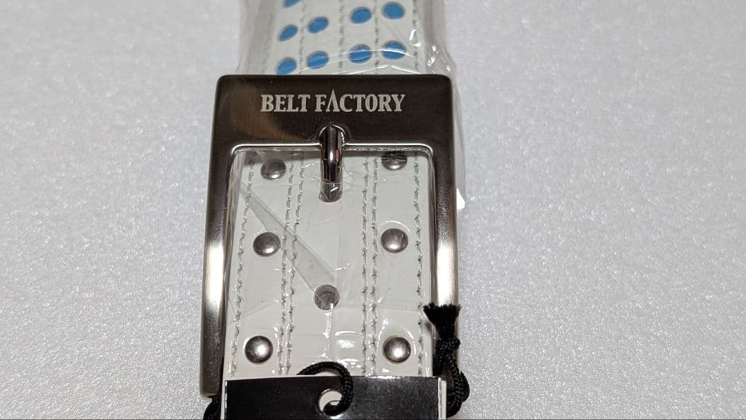 BELT FACTORY ホワイト ゴルフベルト フリーサイズ P-03sp.A