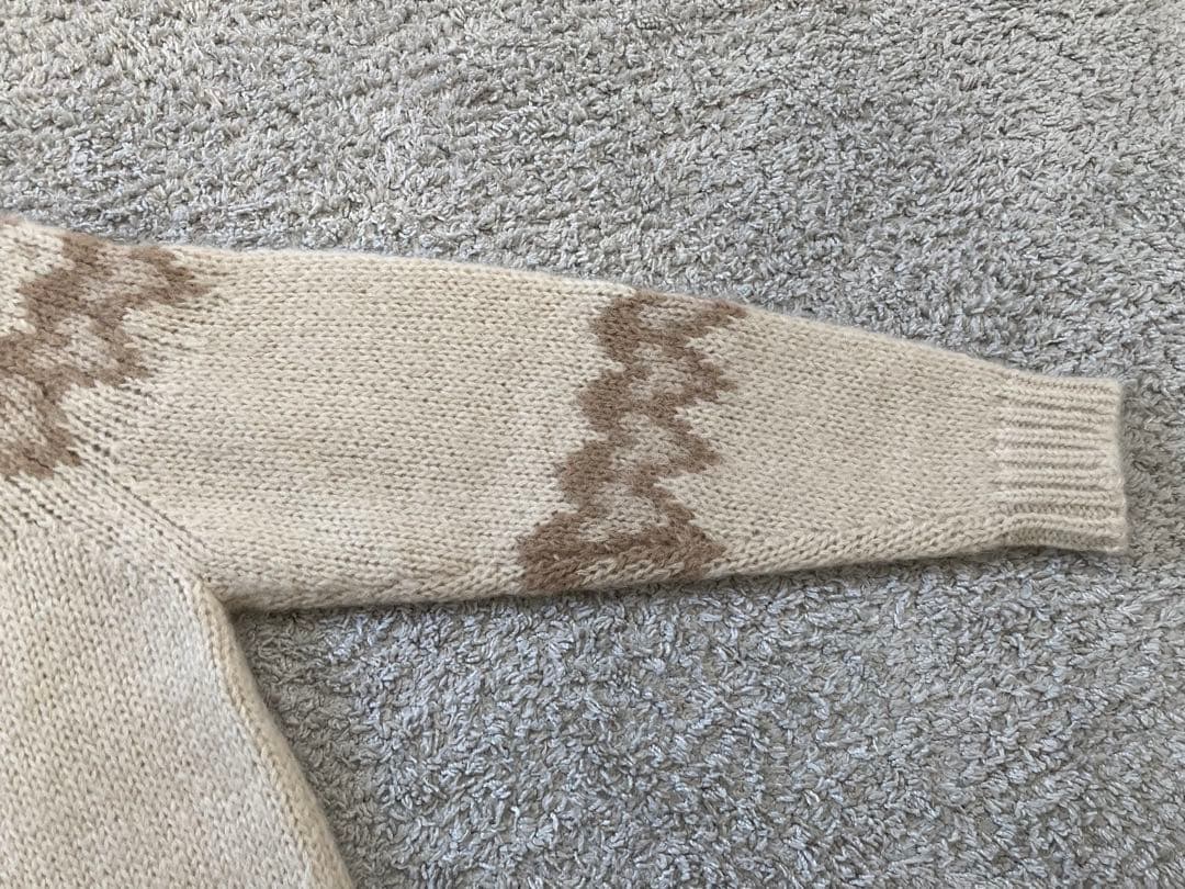 BATONER バトナー ノルディック ニット セーター モヘア アイボリー