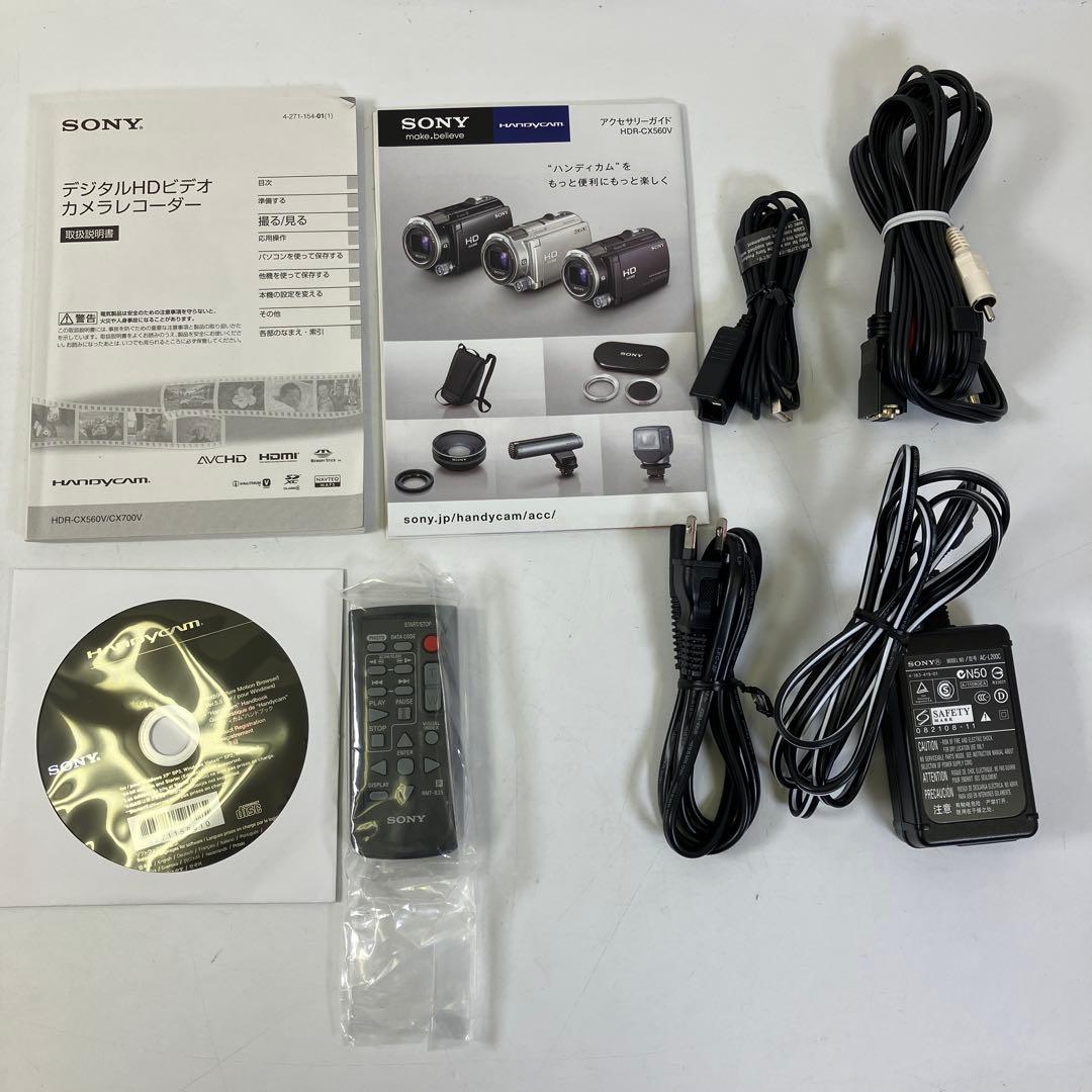 【美品・動作確認済】 SONY ソニー ハンディカム HDR-CX560V