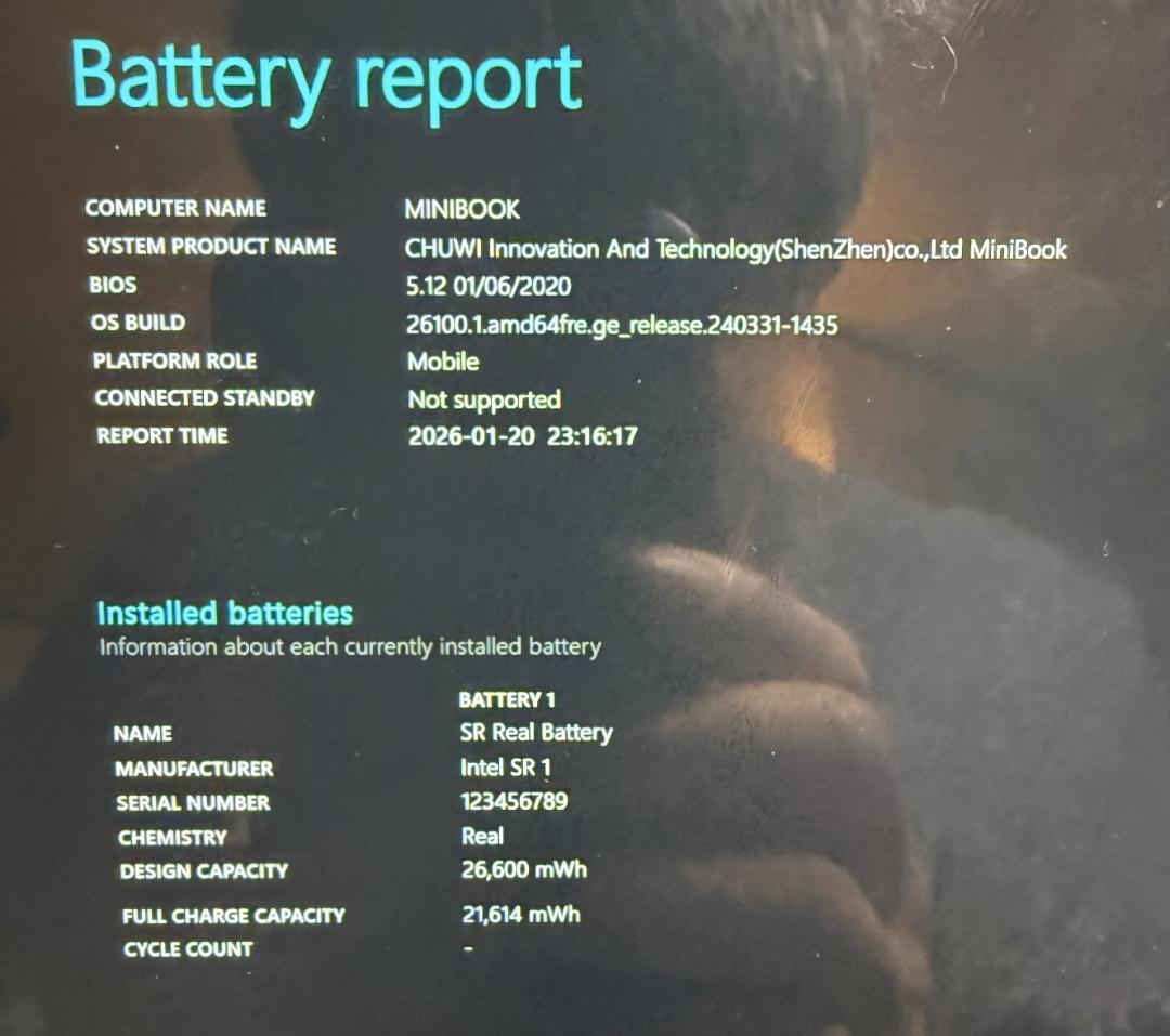 【極美品】CHUWI MiniBook Core m3-8100Y／8／256