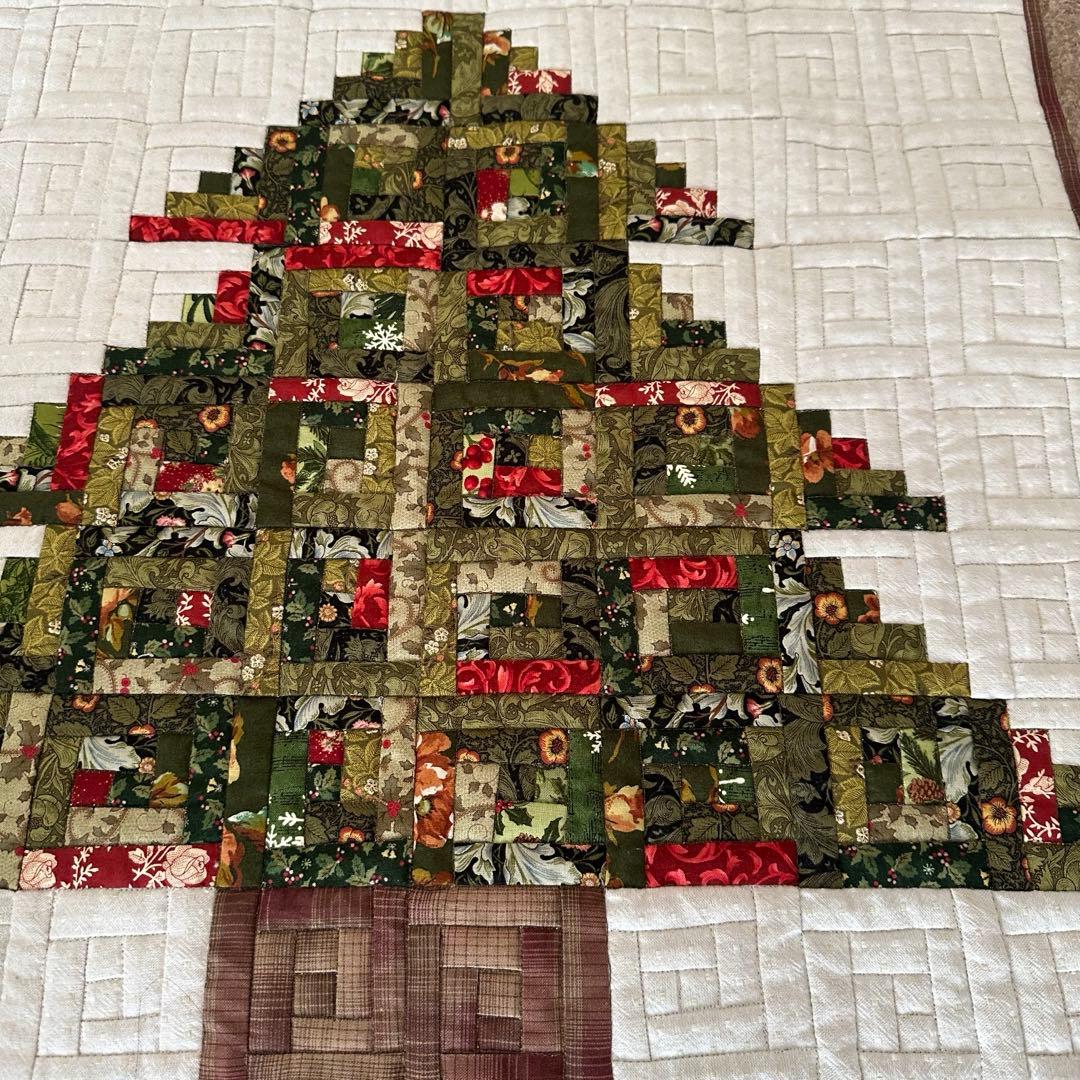 ハンドメイド　クリスマスキルトタペストリー