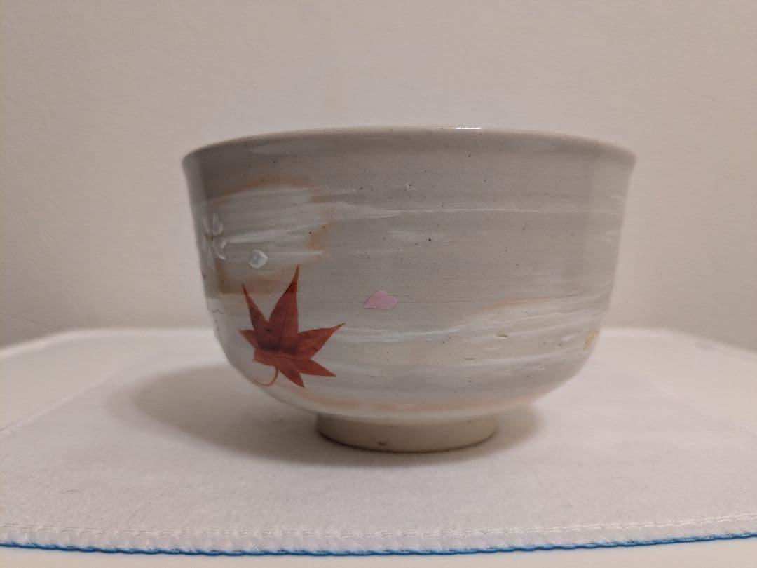 中村秋峰　茶碗　共箱　口径12㎝