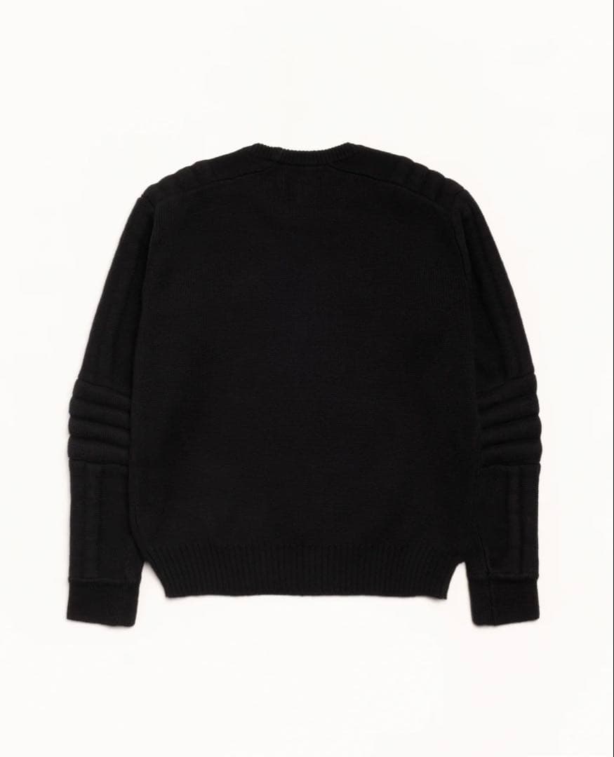 トップス STUSSY 25AW MOTO SWEATER BLACK S