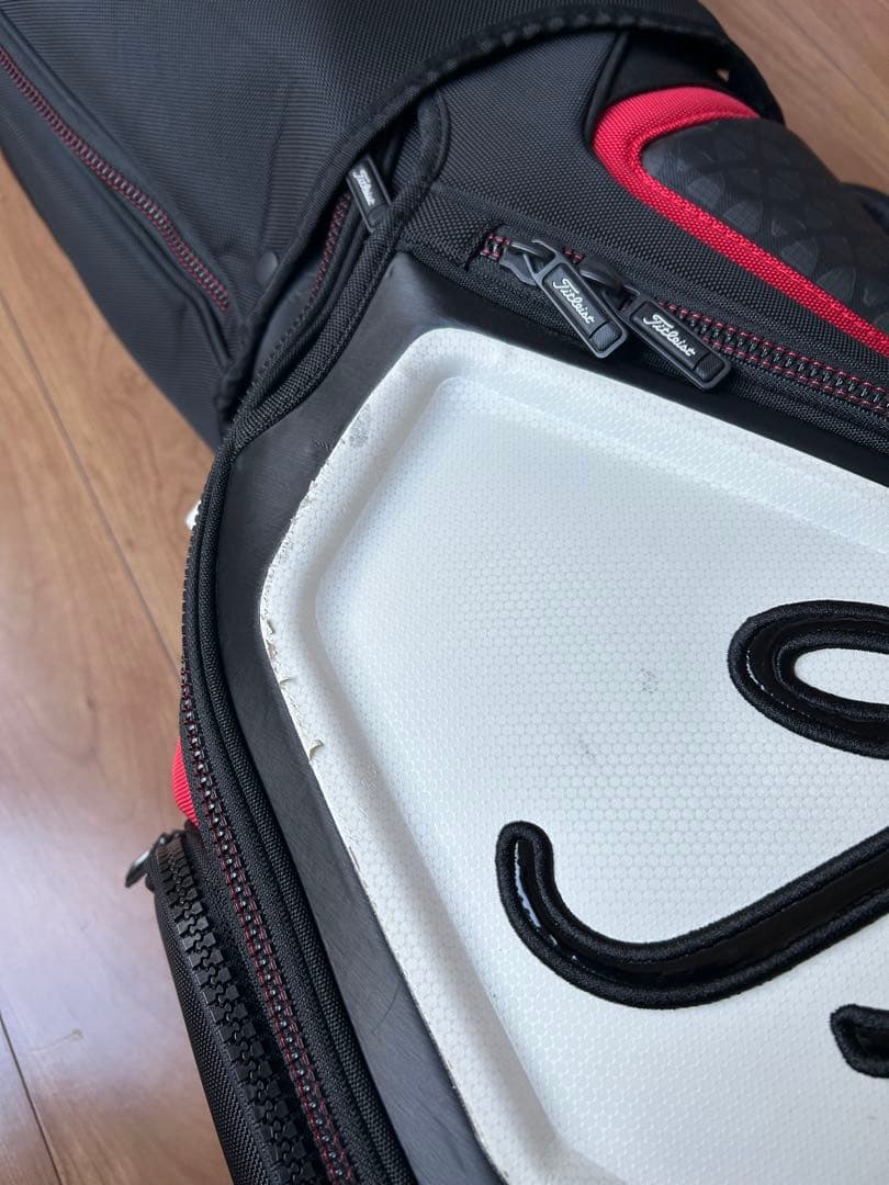 タイトリスト キャディバッグ ツアーモデル TB7SF9 黒赤