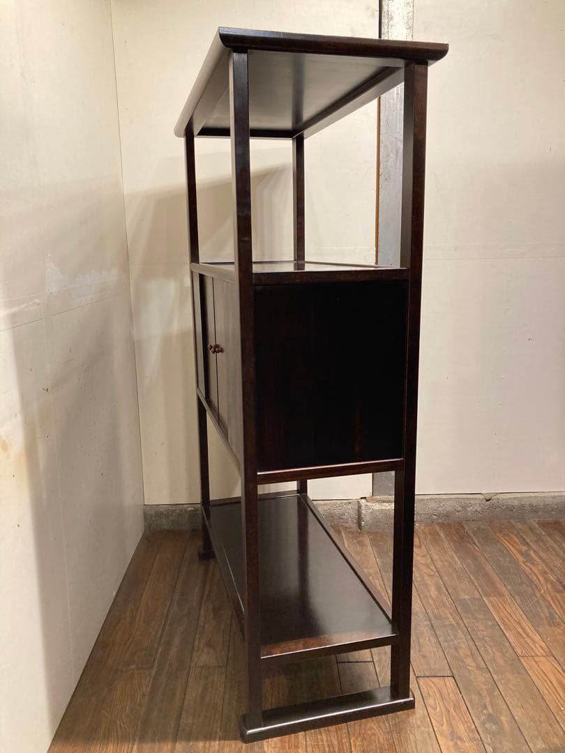 松本民芸家具 506型 朝鮮棚 ミズメザクラ 茶棚 飾り棚 李朝 アンティーク