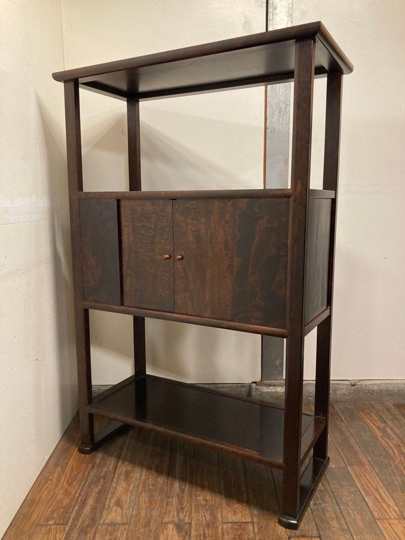 松本民芸家具 506型 朝鮮棚 ミズメザクラ 茶棚 飾り棚 李朝 アンティーク