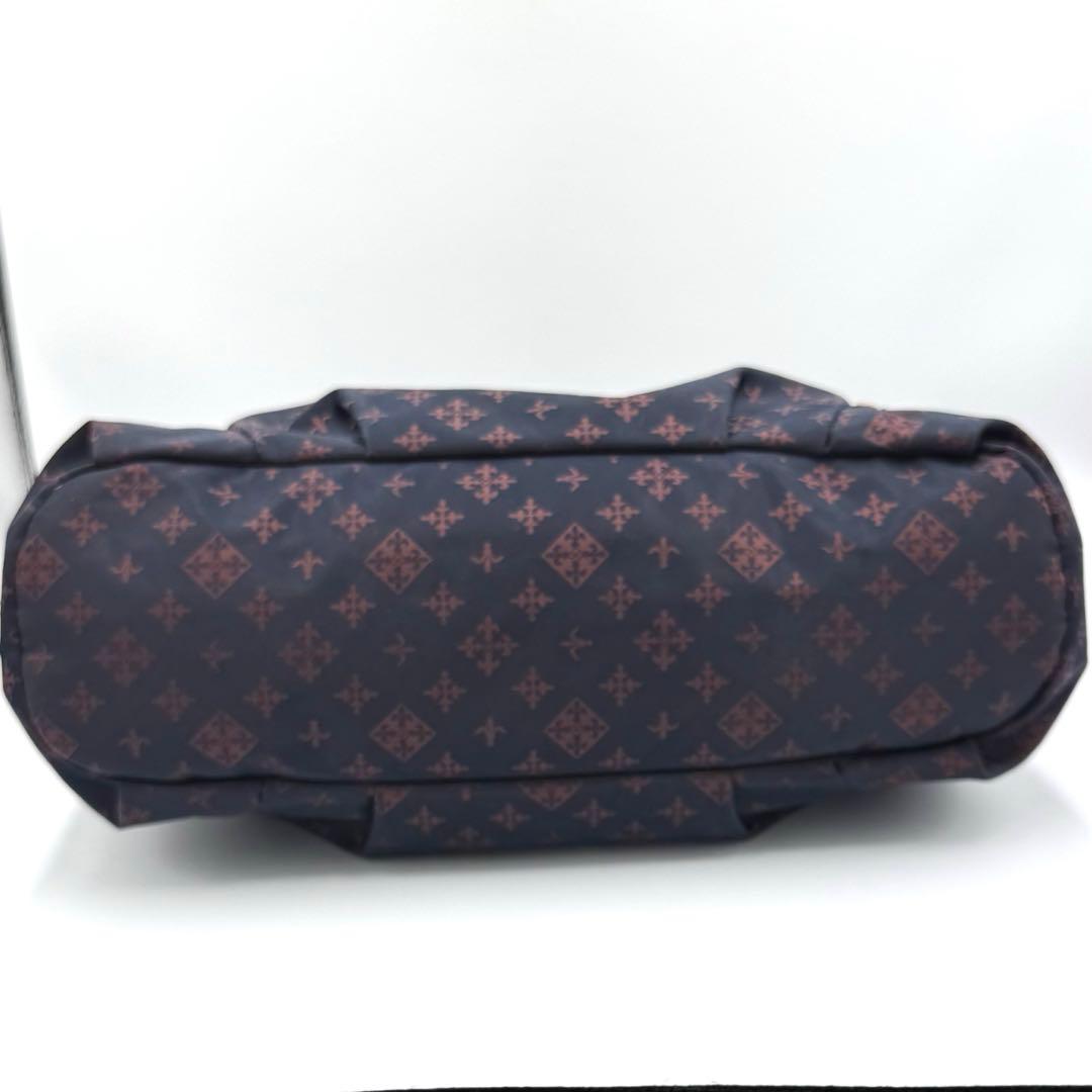 【美品】ラシット 2WAY ショルダーバッグ モノグラム ナイロン×レザー