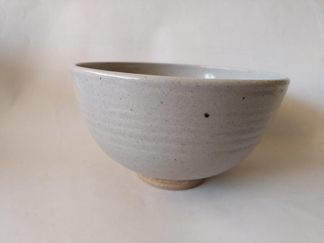 膳所焼 淡海ぜぜ 陽炎園 岩崎新定 金彩 菖蒲ノ絵 茶碗 共箱 共布 栞 美品