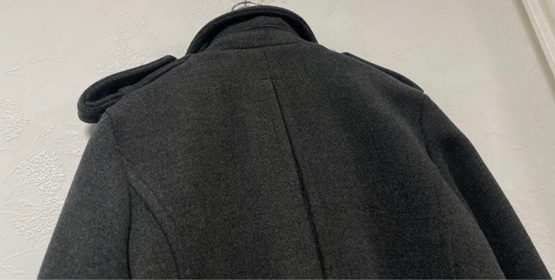 bibiy.olivia coat ビビィ　オリビアコート　ハートボタン　グレー