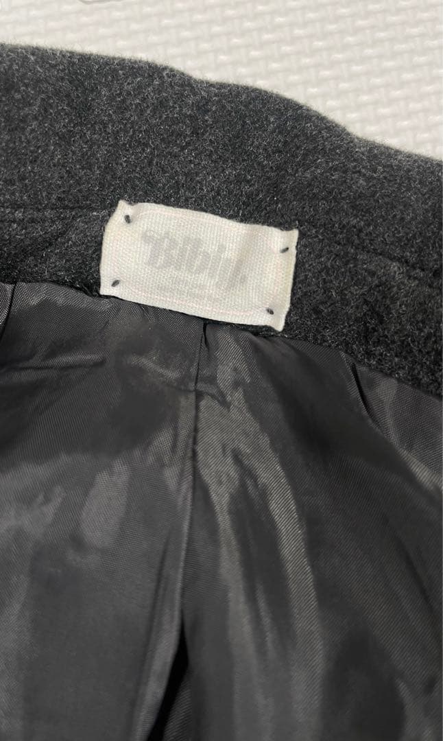 bibiy.olivia coat ビビィ　オリビアコート　ハートボタン　グレー