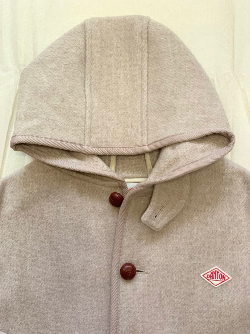 【そうはるた】 ダントンDANTON フード付きベージュウールコート38