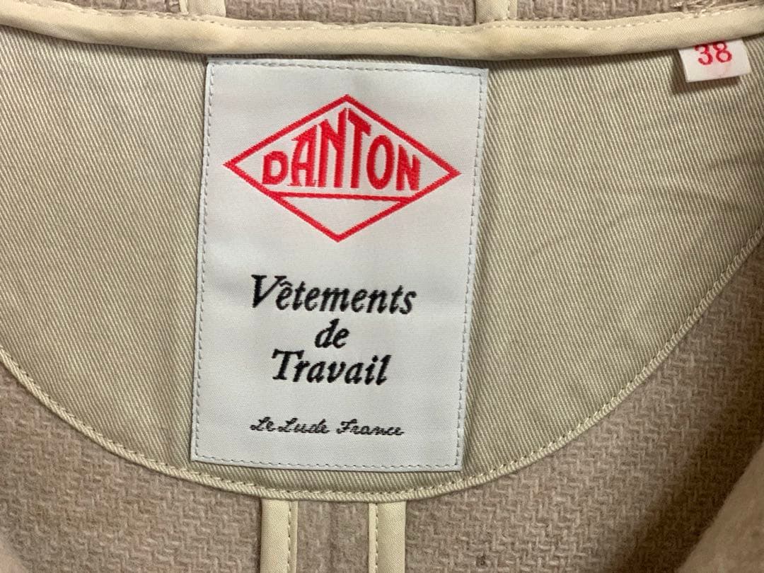 【そうはるた】 ダントンDANTON フード付きベージュウールコート38