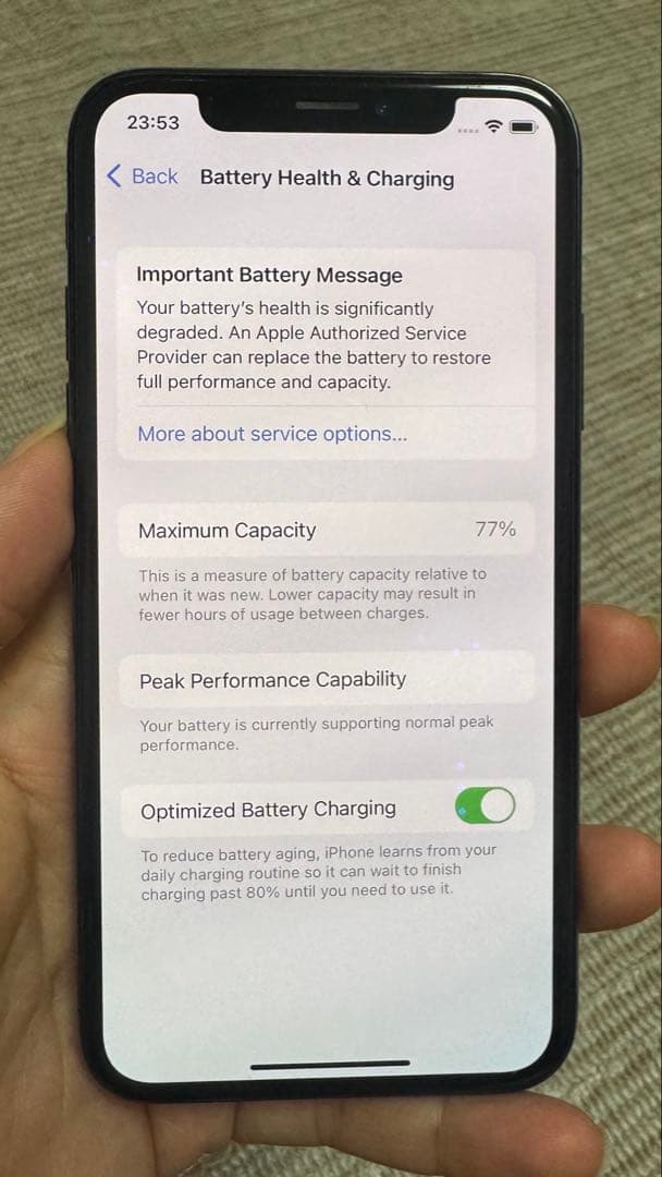 iPhoneⅩsブラック 256GB SIMフリー