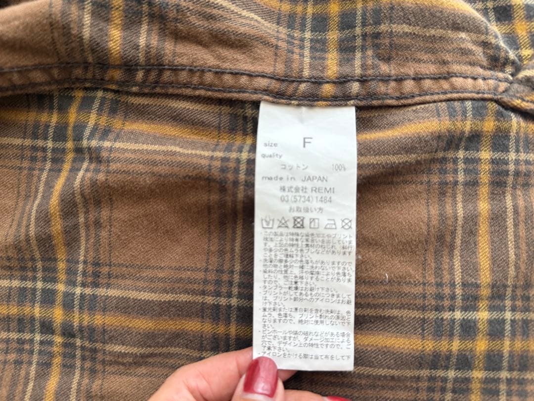 トップス L'Appartement REMI RELIEF check shirt