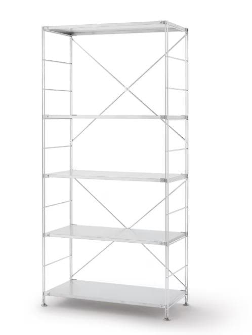 Yuki【都内23区限定】無印良品　ステンレスユニットシェルフ　ワイド大