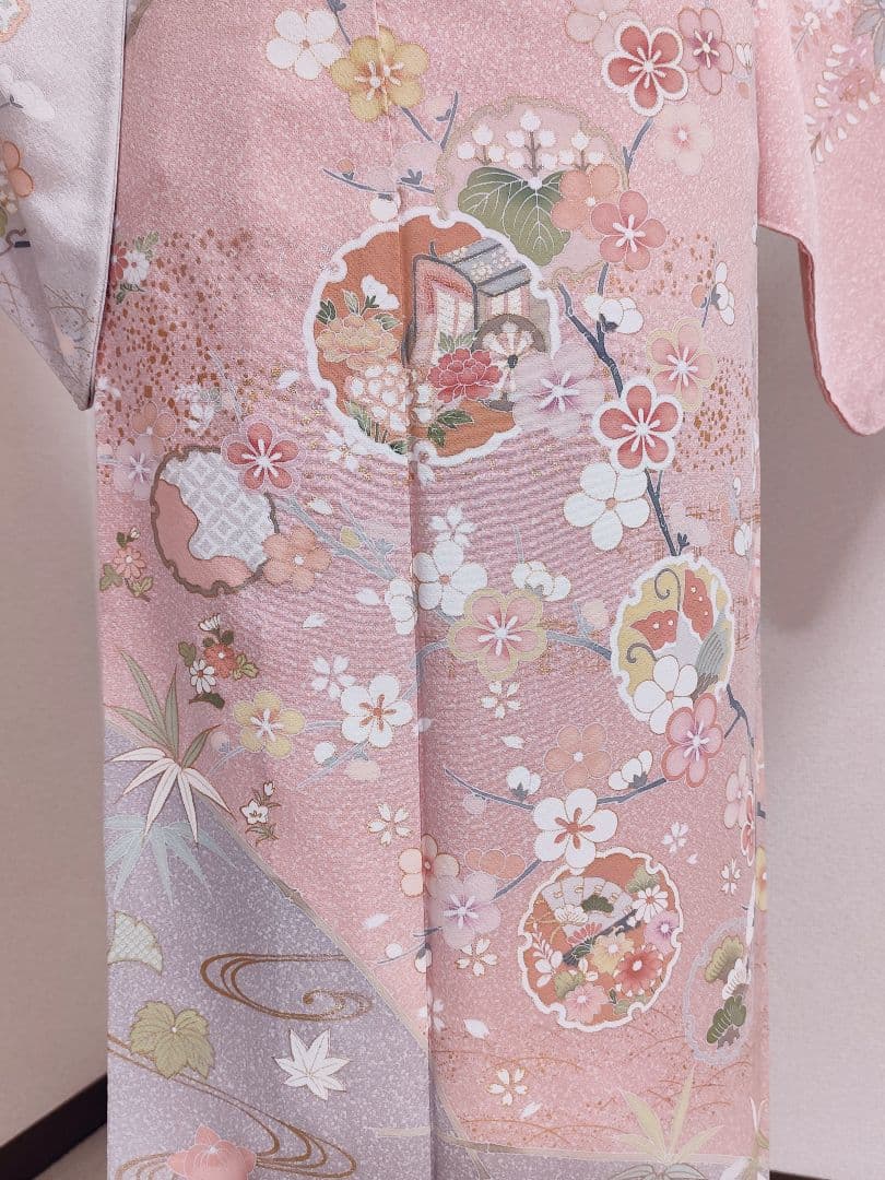 ❰6391❱ フルセット　訪問着　袋帯　帯〆　帯揚げ　正絹 入学式 七五三　着物