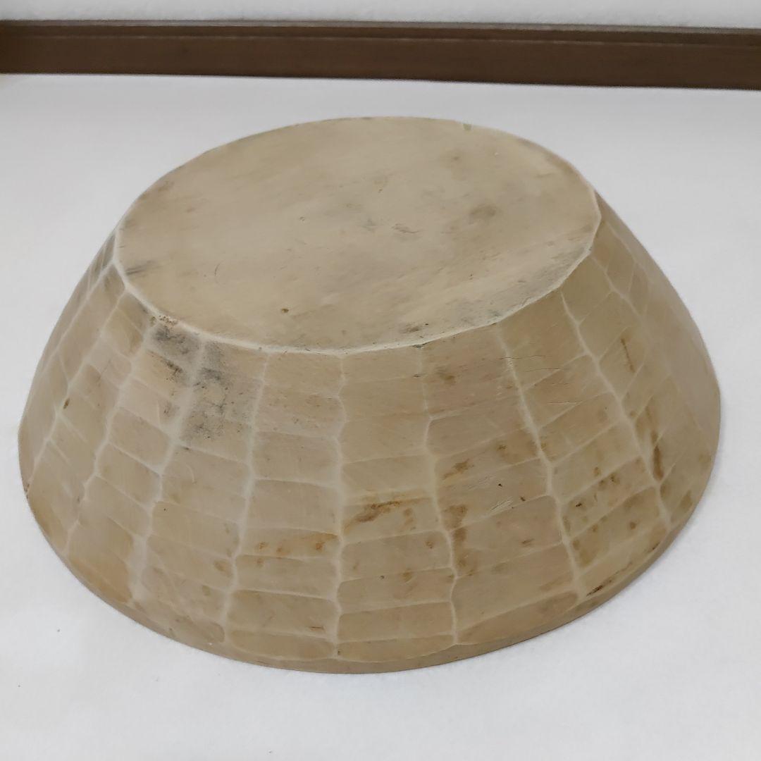 天然木 こね鉢 職人手彫り 捏ね鉢 無垢材 くり抜き 木地仕上げ 　送料無料