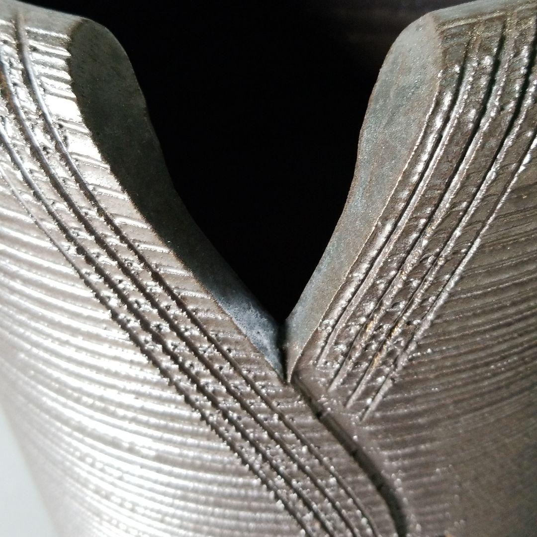 訳あり出品⤵信楽焼　傘立て 結び 高さ４３cm