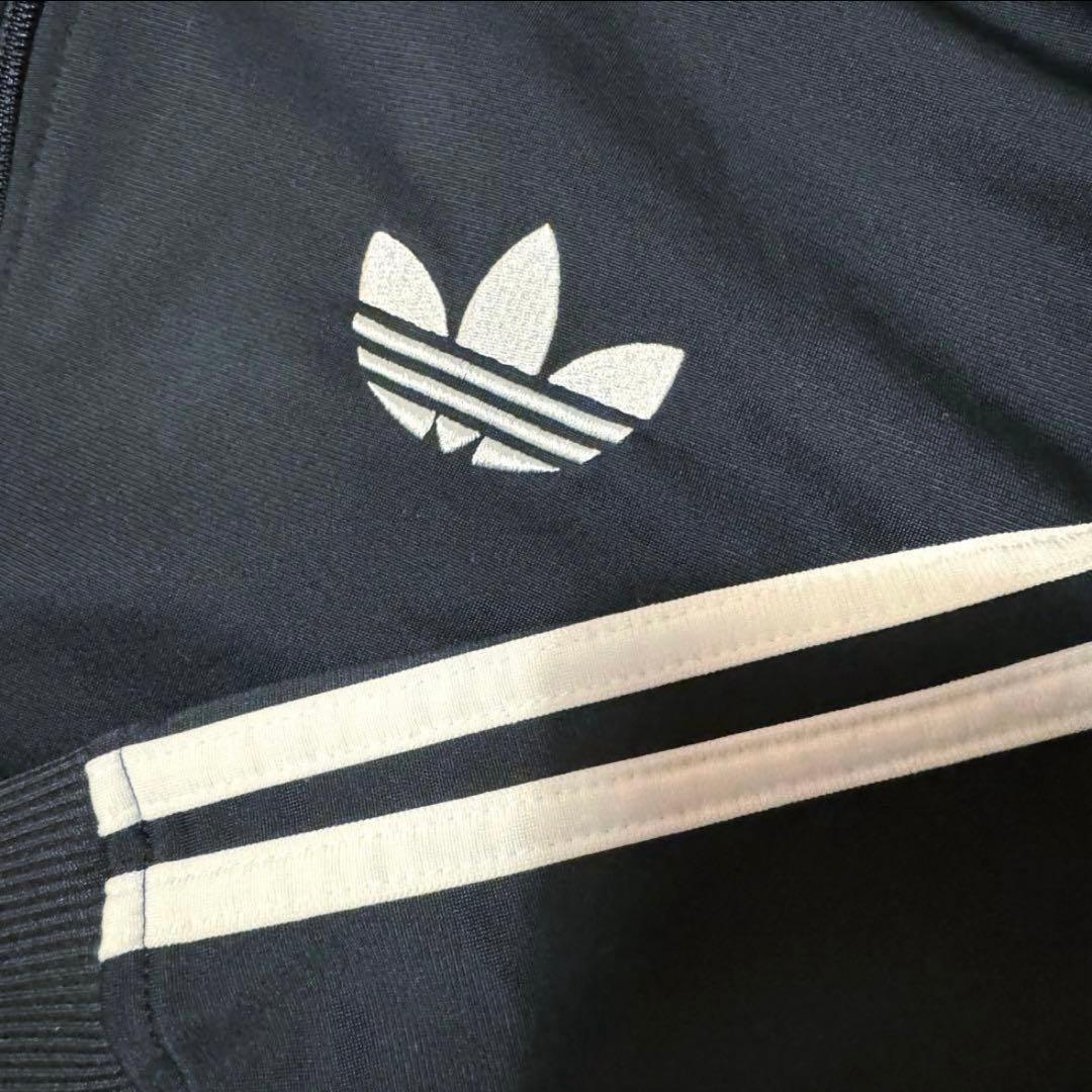 【美品】adidas トラックジャケット ファイヤーバード ブラック 2XL 黒