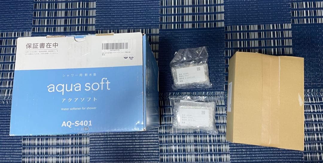 アクアソフト　アダプター　メンテナンス剤　セット　(シャワー用軟水器) 日本製