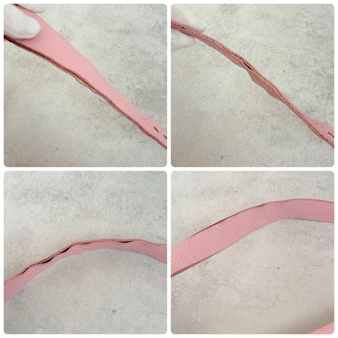 バッグ Celine Pink Leather Studded Shoulder Bag