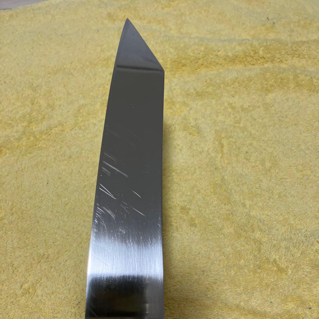 ⑦切付尺寸　花梨瘤　銀巻　鏡面　本焼