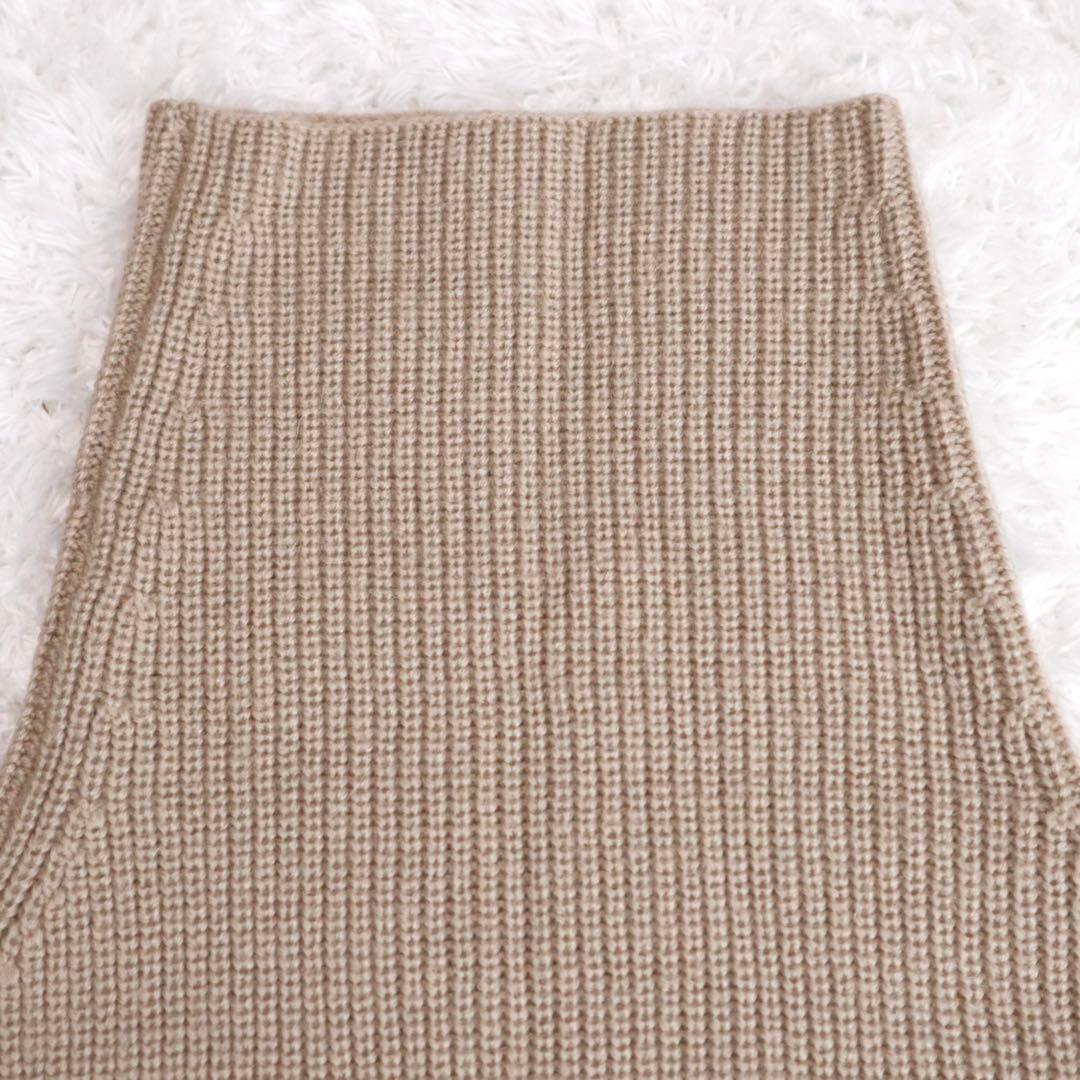 未使用級★GOOD GRIEF! Ribbed Knit Snood ベージュ
