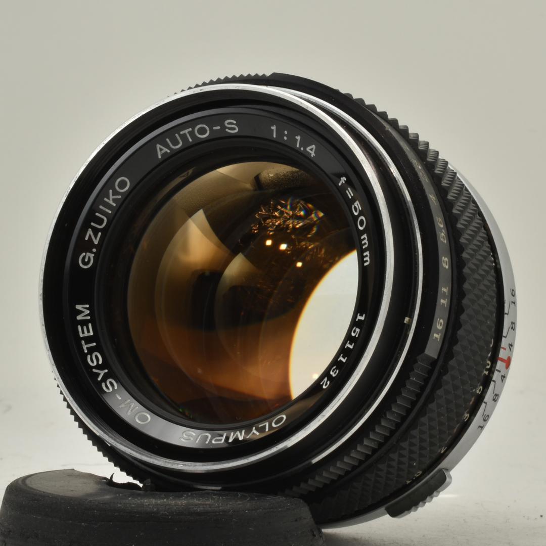 整備済 完動 Olympus OM-1ブラック 50mm F1.4 露出計OK