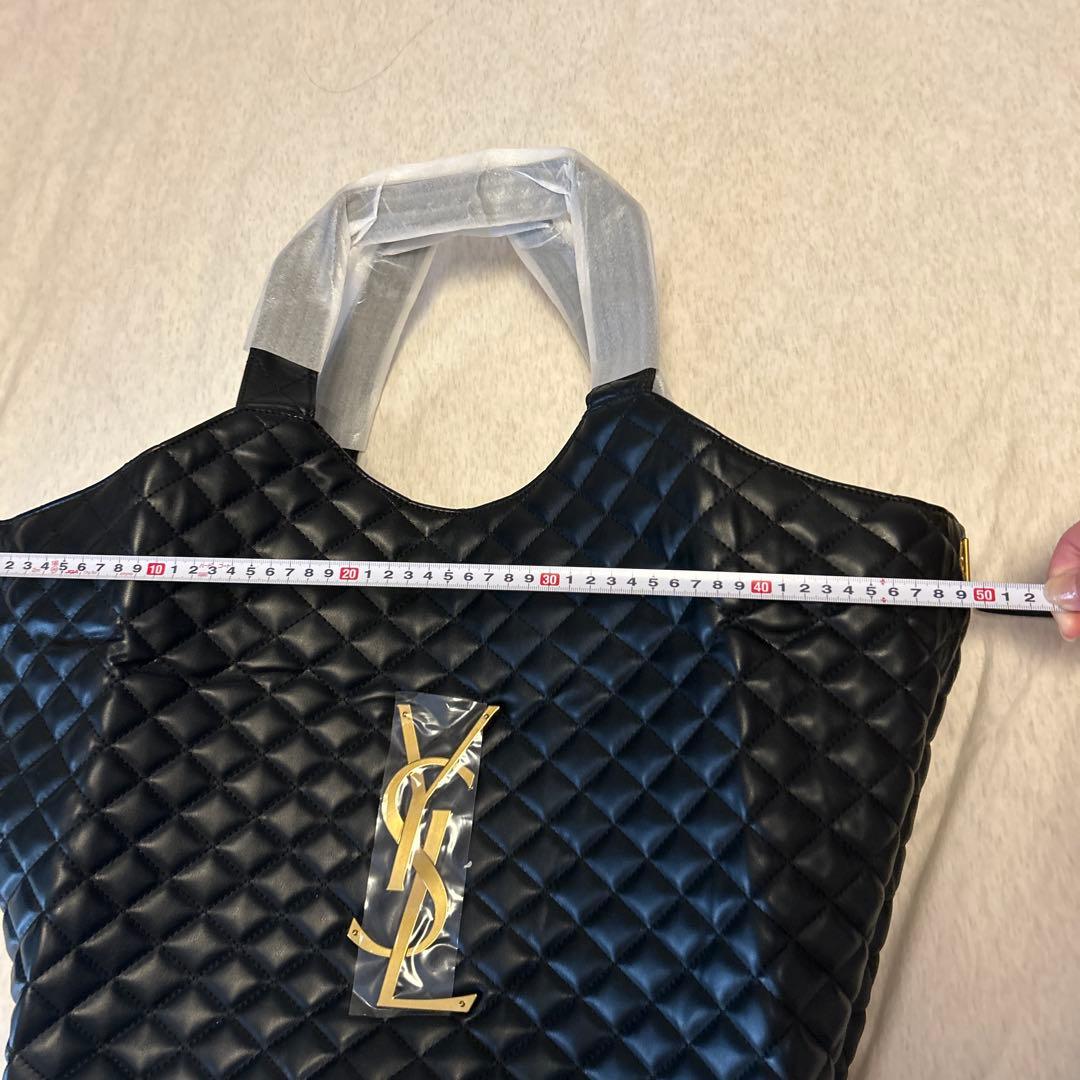 YSL キルティングエコバッグ 黒