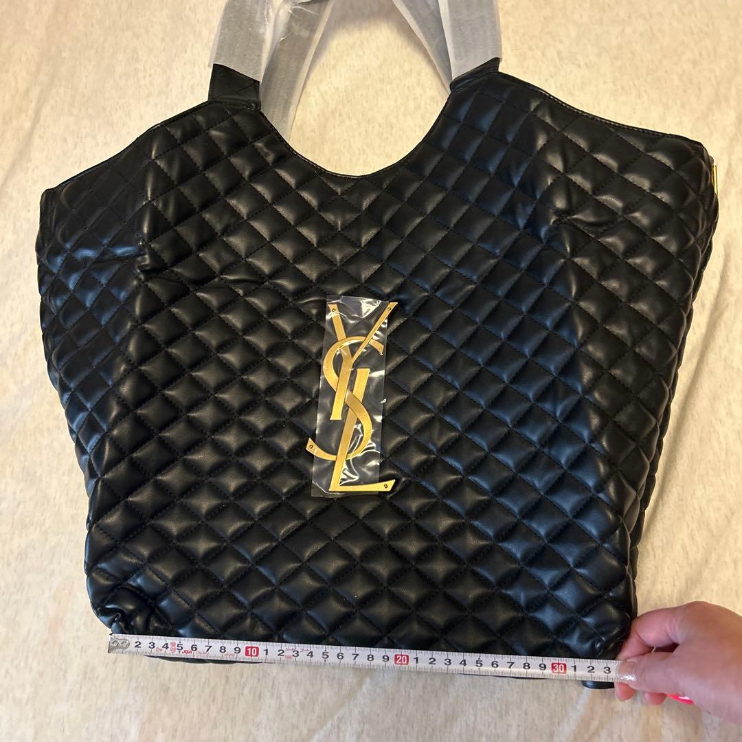 YSL キルティングエコバッグ 黒