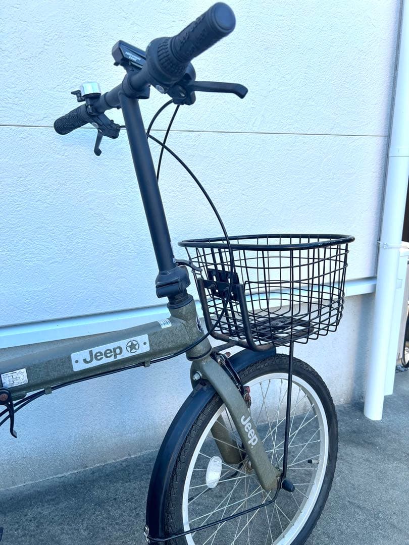 Jeep 折り畳み自転車 20インチJE-206G オリーブグリーン