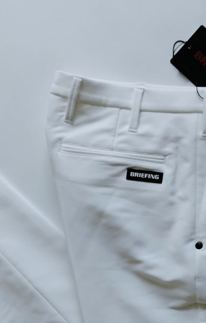 新品 BRIEFING MS BASIC PANTS OL 白 L パンツ