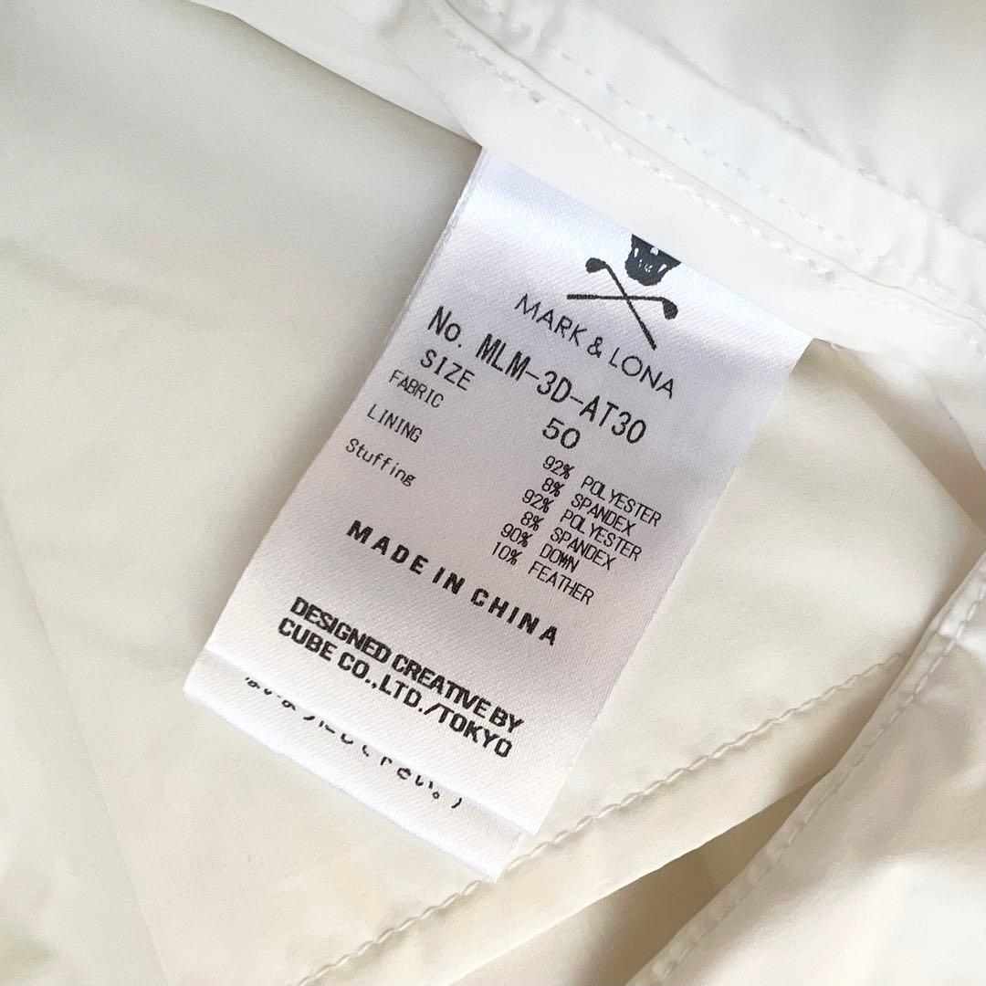 MARK&LONA マークアンドロナ　ダウンパンツ　中綿　ゴルフ　50 XL 白