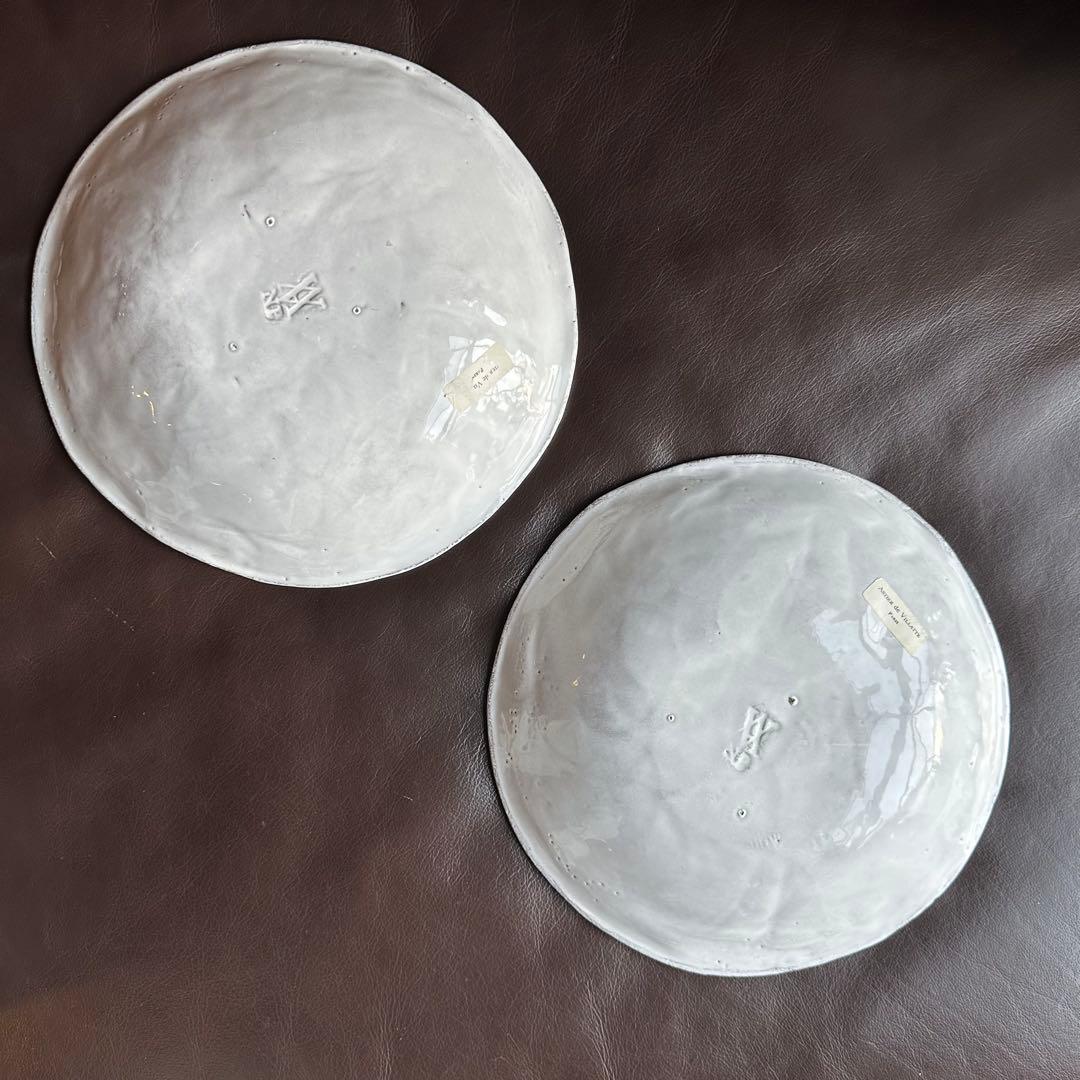 大皿2枚セット　Astier de Villatte アスティエ ド ヴィラット