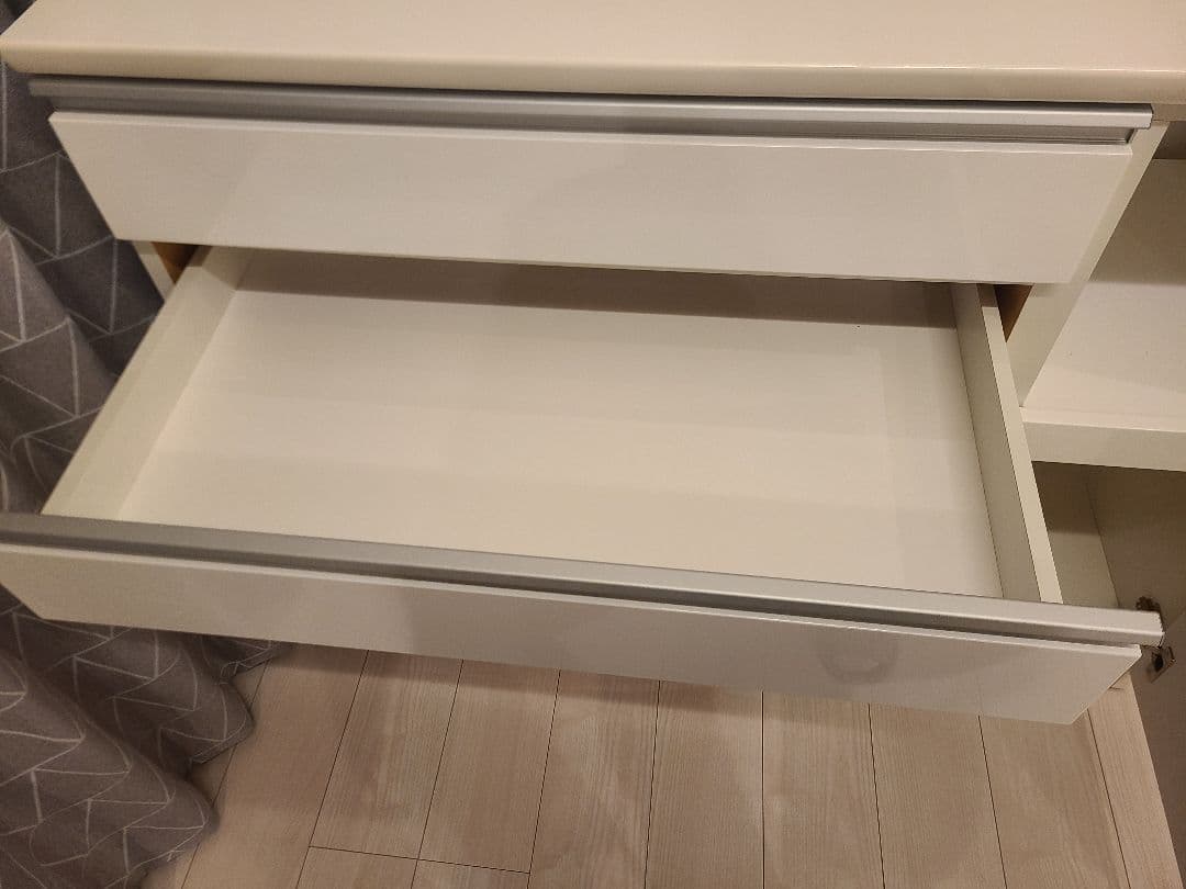 【送料無料】ニトリ キッチンカウンター レジューム 120-2SH-R WH