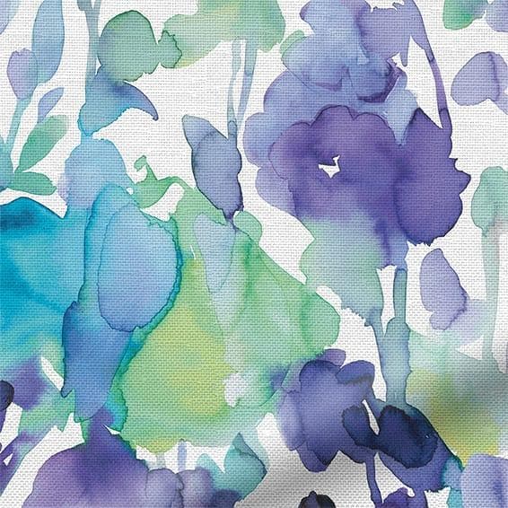 【値下げ】未使用　ロールスクリーン　花柄　ブルー　グリーン　98×94